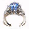 AGL Certified Ceylon Sapphire Platinum Diamond Ring 6.50 ctw - Image 7