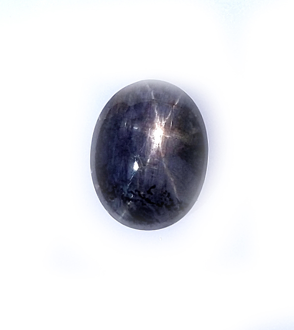 Indian Blue Star Sapphire 11.96 carats 14.4x11.2x6.2mm - Simply Sapphires