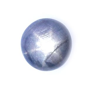 AIGS Certified Gray Blue Star Sapphire 9.21 Carats 11.7x11.34x6.34mm
