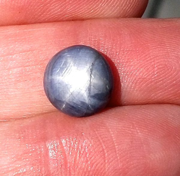 AIGS Certified Gray Blue Star Sapphire 9.21 Carats 11.7x11.34x6.34mm - Image 9