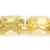 Sri Lankan Sapphire Yellow Emerald Radiant Cut Pair 6.5x4.5mm  1.74 cts - Image 4