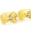 Sri Lankan Sapphire Yellow Emerald Radiant Cut Pair 6.5x4.5mm  1.74 cts - Image 6