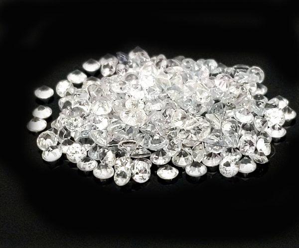Sri Lanka White Round Brilliant Sapphire -  1.5mm-1.75 - ~1.0 CTW