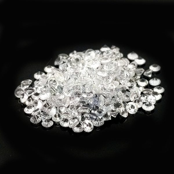 Sri Lanka White Round Brilliant Sapphire -  1.5mm-1.75 - ~1.0 CTW - Image 5