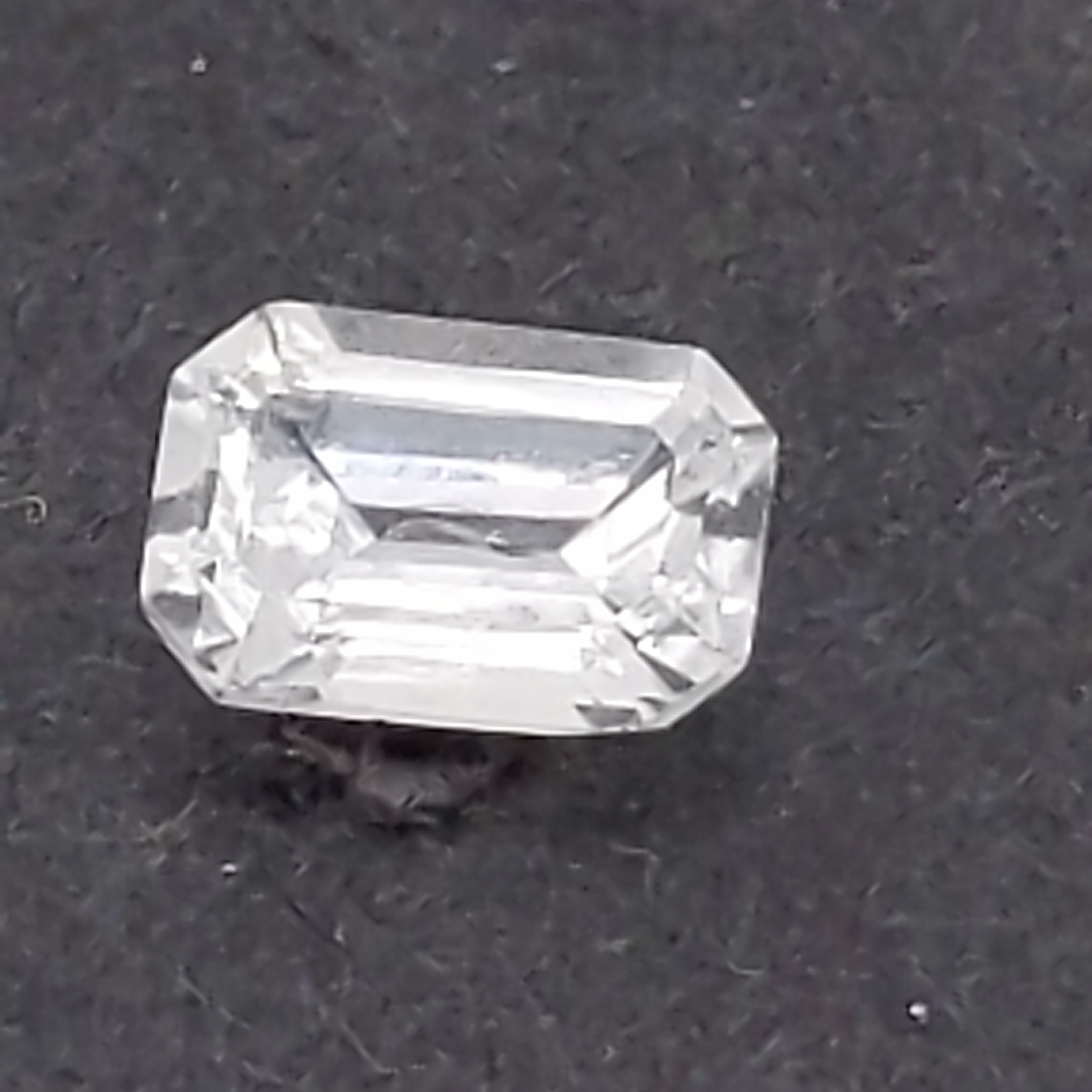Sri Lanka (Ceylon) Emerald Cut White Sapphire 1.14Cts 7x4.7x3.3mm