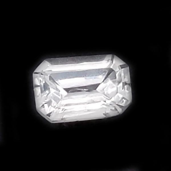 Sri Lanka (Ceylon) Emerald Cut White Sapphire - 1.14Cts - 7x4.7x3.3mm - Image 5