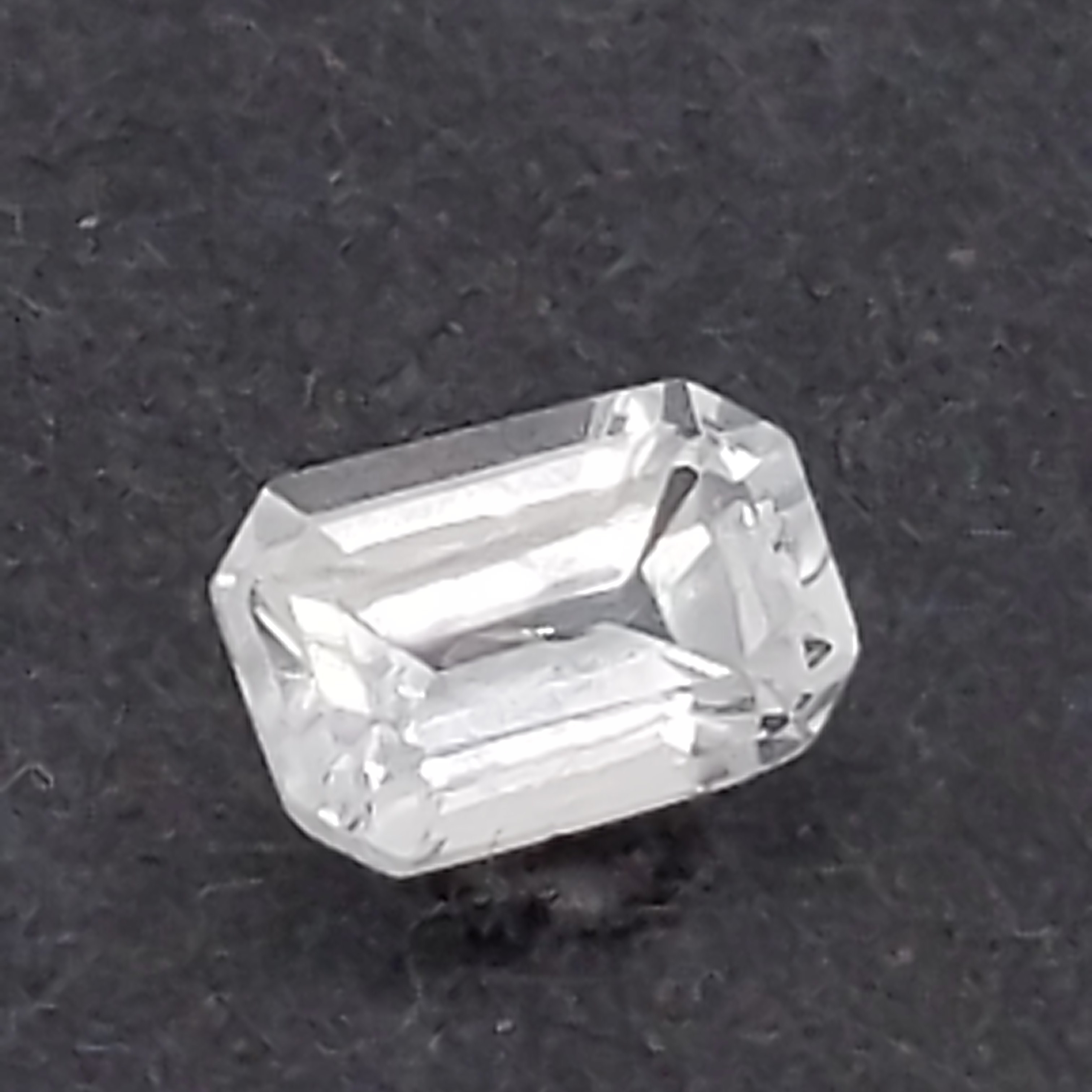 Sri Lanka (Ceylon) Emerald Cut White Sapphire 1.14Cts 7x4.7x3.3mm