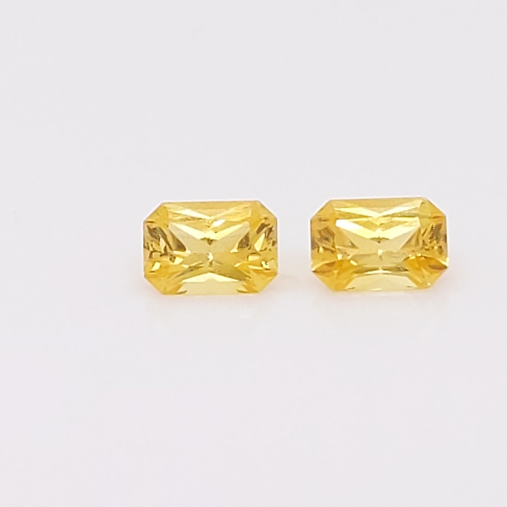 Yellow sapphire sales emerald cut