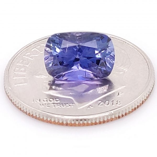 Sri Lanka Cushion Cut Blue Sapphire 1.95 Carats 8.2x5.6x5mm - Image 2