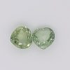 Tanzanian Green Heart Cut Sapphire Pair 1.15 Carats - Image 4