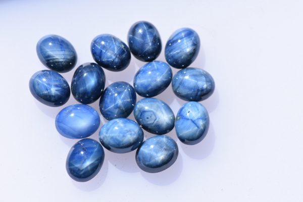 6 Natural Madagascar Blue Star Sapphires - Image 2