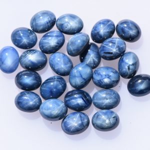 6 Natural Madagascar Blue Star Sapphires