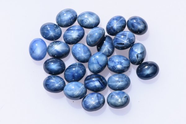 6 Natural Madagascar Blue Star Sapphires