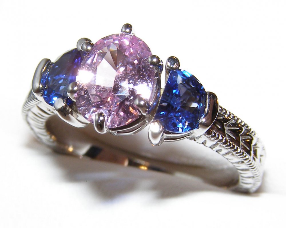 Sapphire blue clearance and pink