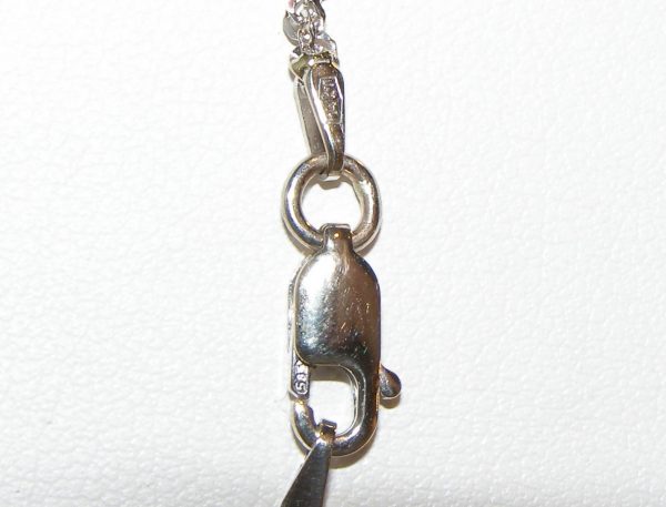 Sri Lanka Blue diamond necklace 14KWG 1.75 CTW - Image 12