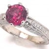GIA Certified Red Spinel Diamond Ring 18KWG 2.31 CTW - Image 5