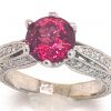 GIA Certified Red Spinel Diamond Ring 18KWG 2.31 CTW - Image 6