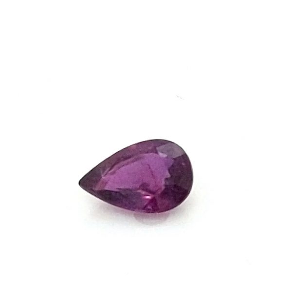 Grape Colored Pear Cut Sapphire 0.67 carats 6.5x4.4mm - Image 5
