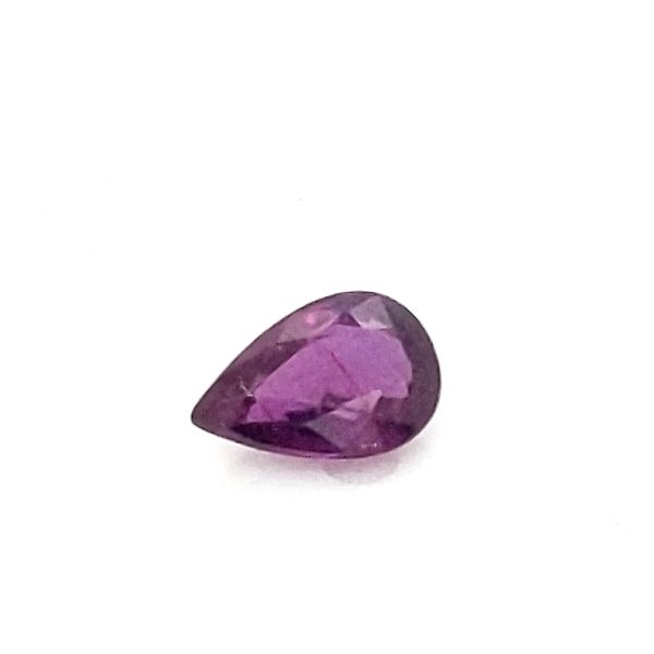 Grape Colored Pear Cut Sapphire 0.67 carats 6.5x4.4mm - Image 4