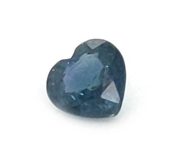 Heart Cut Blue Tanzanian Sapphire 0.63 Carats 5mm - Image 2