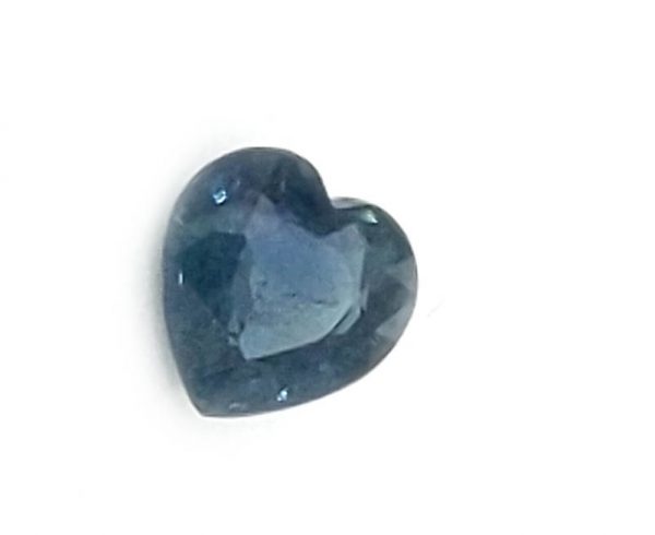 Heart Cut Blue Tanzanian Sapphire 0.63 Carats 5mm