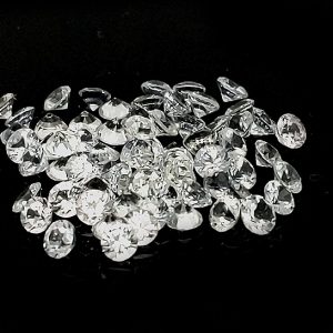 Sri Lanka Round Brilliant Cut White Sapphire 2.8mm (one carat parcel)