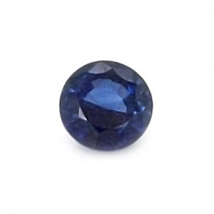 Round Blue Sri Lanka Sapphire 4.5mm and 0.51 total carat weight