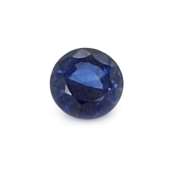 Round Blue Sri Lanka Sapphire 4.5mm and 0.51 total carat weight