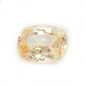 Sri Lanka Yellow Oval/Cushion Sapphire 1.32 Carats 7.4x5.4x3.7mm
