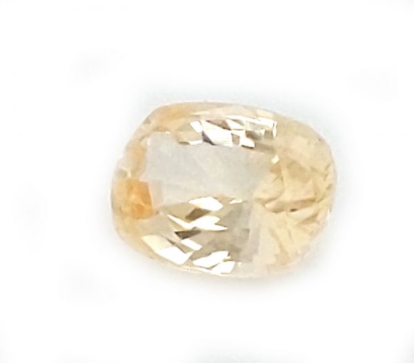 Sri Lanka Yellow Oval/Cushion Sapphire 1.32 Carats 7.4x5.4x3.7mm - Image 5