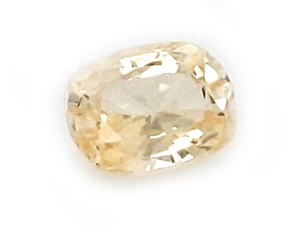 Sri Lanka Yellow Oval/Cushion Sapphire 1.32 Carats 7.4x5.4x3.7mm - Image 3