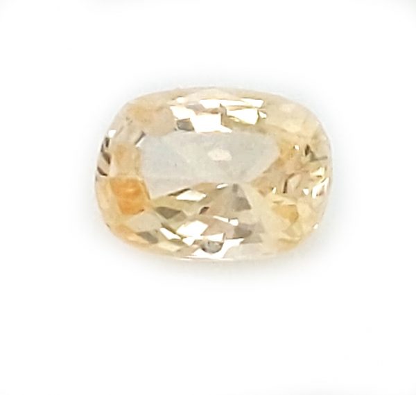 Sri Lanka Yellow Oval/Cushion Sapphire 1.32 Carats 7.4x5.4x3.7mm - Image 2