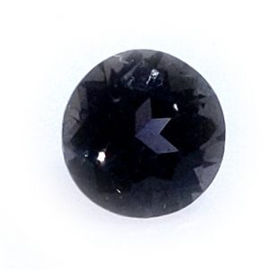 Songea (Tanzania) Round Green Violet Purple Unheated Sapphire 0.77 Carats 5.3x5.3mm