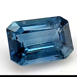 CGL Certified Unheated Teal Blue Emerald Cut Sapphire 2.14 Carats 8.39x5.83x3.88mm