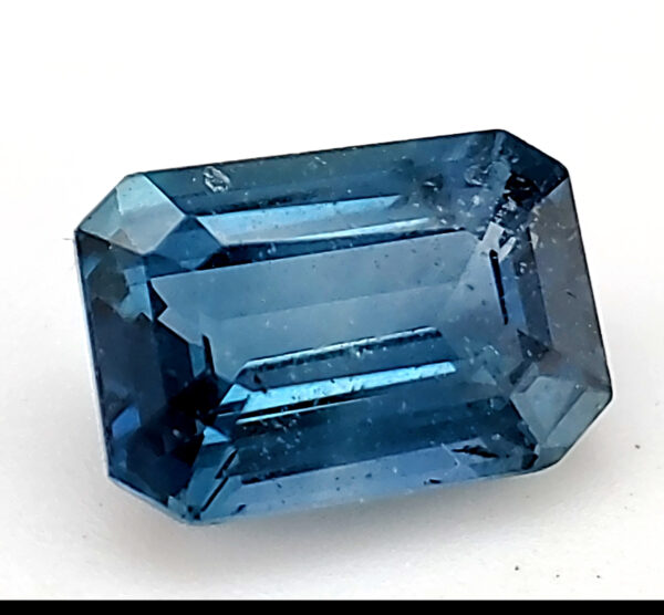 CGL Certified Unheated Teal Blue Emerald Cut Sapphire 2.14 Carats 8.39x5.83x3.88mm