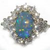 Certified Top Harlequin Black Opal Diamond Platinum Ring 6.94 CTW - Image 4