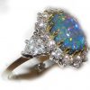 Certified Top Harlequin Black Opal Diamond Platinum Ring 6.94 CTW - Image 6