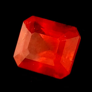 CGL Certified Spessartite Garnet Emerald Cut 9.48 Carats 12.1 x 10.2 x 7.7 mm