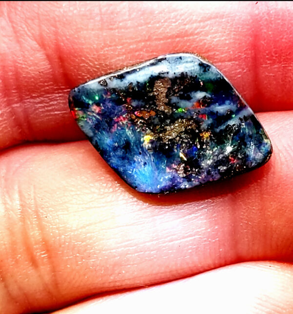 Australian Boulder Opal  8.31 Carats 21.1x15 100% Solid - Image 5