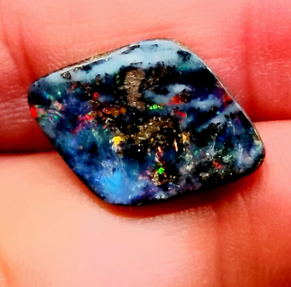 Australian Boulder Opal  8.31 Carats 21.1x15 100% Solid - Image 6