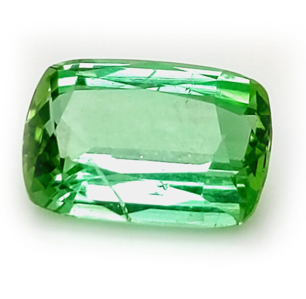 Certified Cushion Cut Grass Green Tourmaline 4.04 carats 11.6x7.8x5.4mm - Image 2