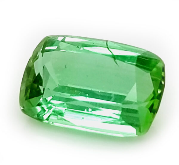 Certified Cushion Cut Grass Green Tourmaline 4.04 carats 11.6x7.8x5.4mm - Image 4