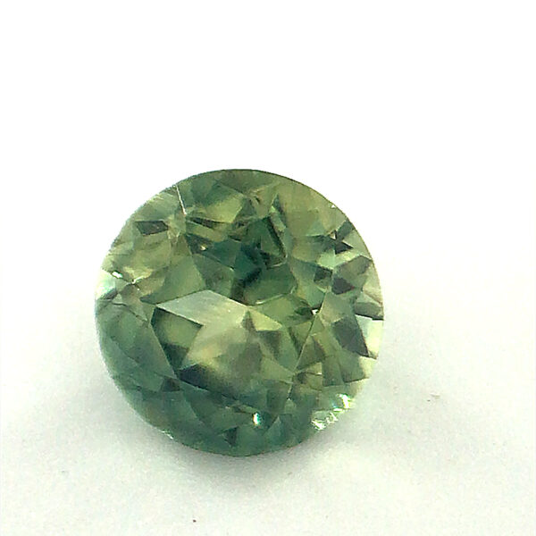 Sri Lanka Round Brilliant Green Sapphire 0.79 Carats 5.5x5.5x3.2mm - Image 3