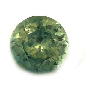 Sri Lanka Round Brilliant Green Sapphire 0.79 Carats 5.5x5.5x3.2mm