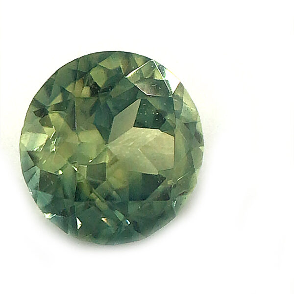 Sri Lanka Round Brilliant Green Sapphire 0.79 Carats 5.5x5.5x3.2mm - Image 5