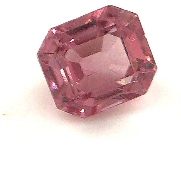 Sri Lanka Pink Emerald Cut Sapphire 0.71 carats 5.6x4.4mm - Image 7