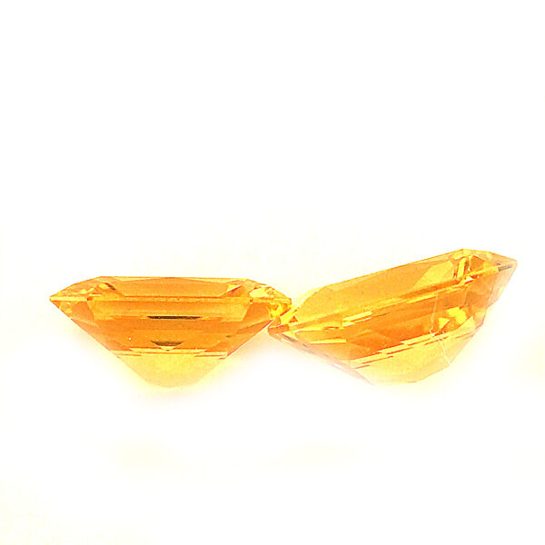 Sri Lanka Sapphire Yellow Emerald Radiant Cut Pair 7x.5mm  1.99cts - Image 6