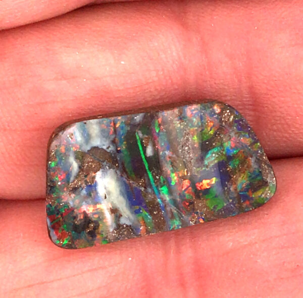 Australian Boulder Opal  12.47 Carats 23.44x12.75x5.26 100% Solid - Image 3