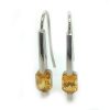 Radiant Cut Golden Yellow Ceylon Sapphire Dangles 1.80 ctw - Image 5