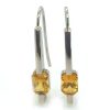 Radiant Cut Golden Yellow Ceylon Sapphire Dangles 1.80 ctw - Image 4
